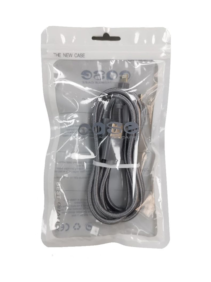 3 in 1 charging cable shown in black and white colors