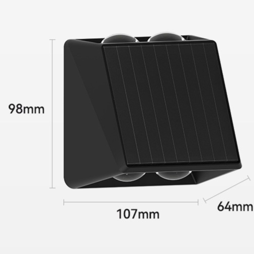 Solar-powered outdoor wall washer light Garden & Outdoor product image 6