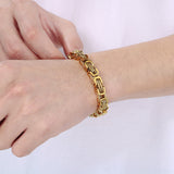 Byzantine Twist Titanium Steel Bracelet