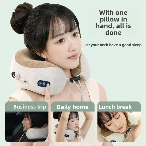 Rechargeable Heating Vibration Massage Pillow Health & Wellness product image 2