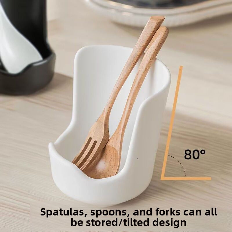 Kitchen Countertop Water-Draining Pot Lid Rack