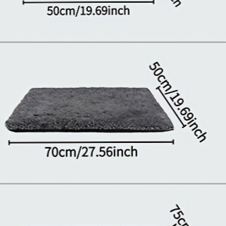 Self-heating and warming cat mat