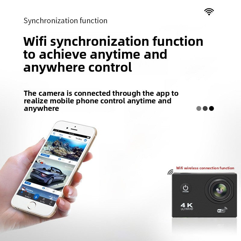 4K Wifi Waterproof Sports Camera