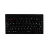 Black 80-key mini wired keyboard, top view