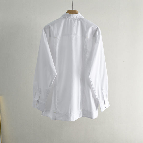 White Patchwork Casual Shirt product image 4