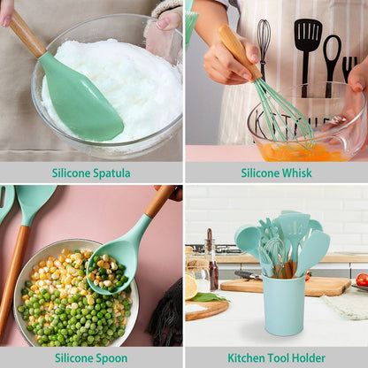 11-Piece Heat-Resistant Utensil Set alternate angle