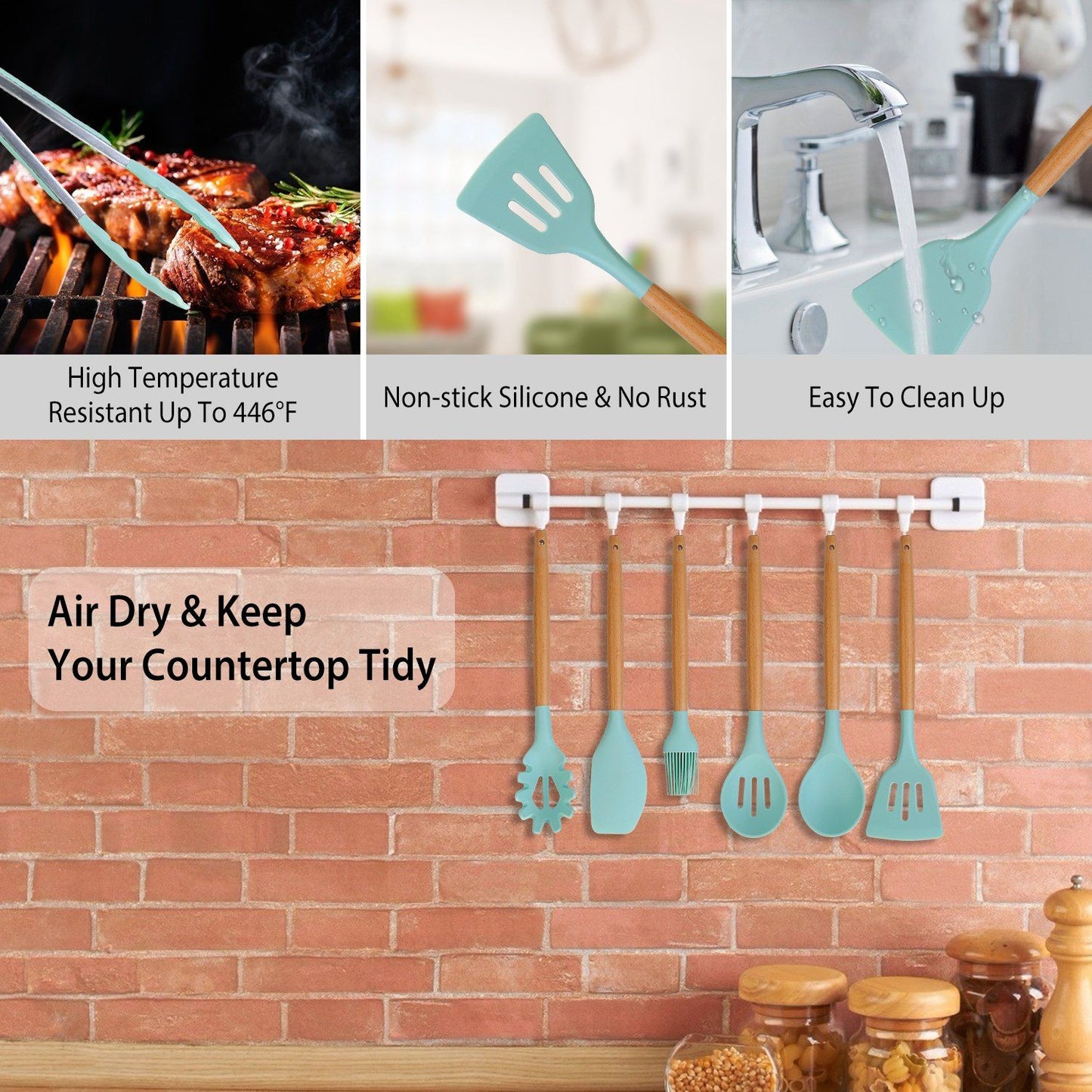 11-Piece Heat-Resistant Utensil Set packaging view