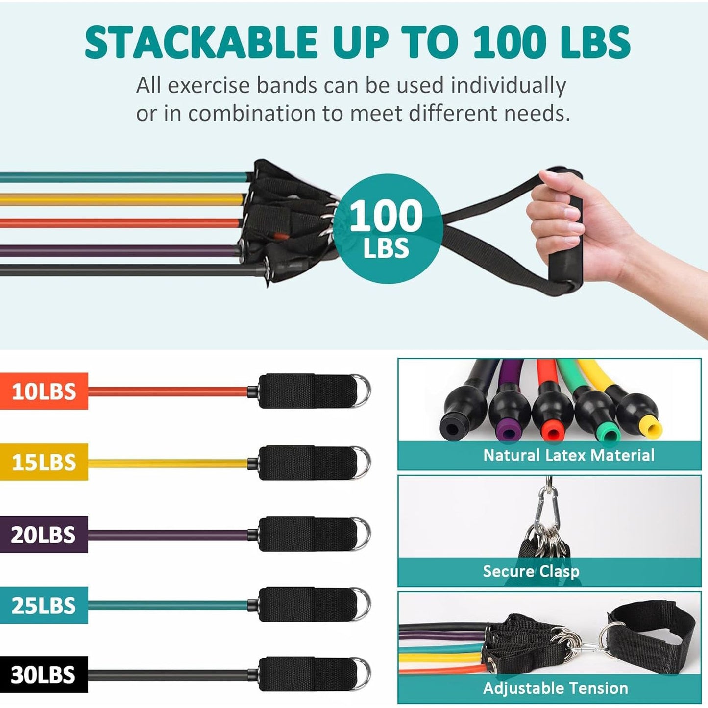 resistance bands set for home gym Arbasa