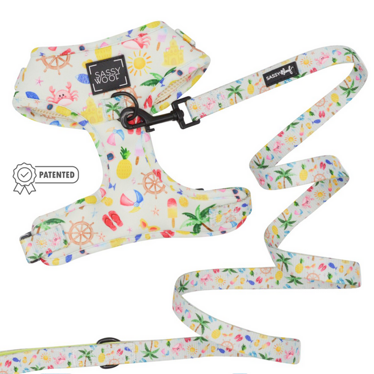 Sassy Woof Dog Harness & Leash Bundle Set