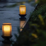 Zen Style Solar Powered Outdoor Garden Lamp