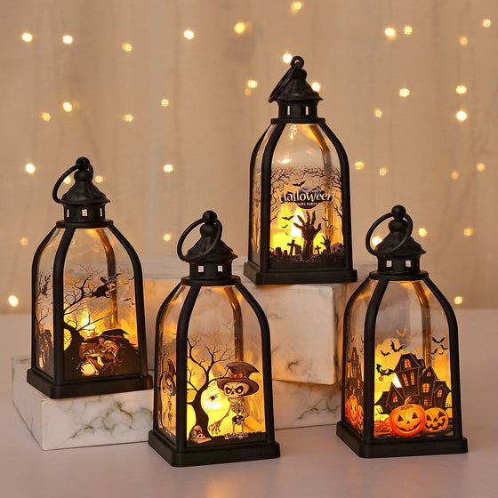 Portable Halloween Electronic Candle Lamp