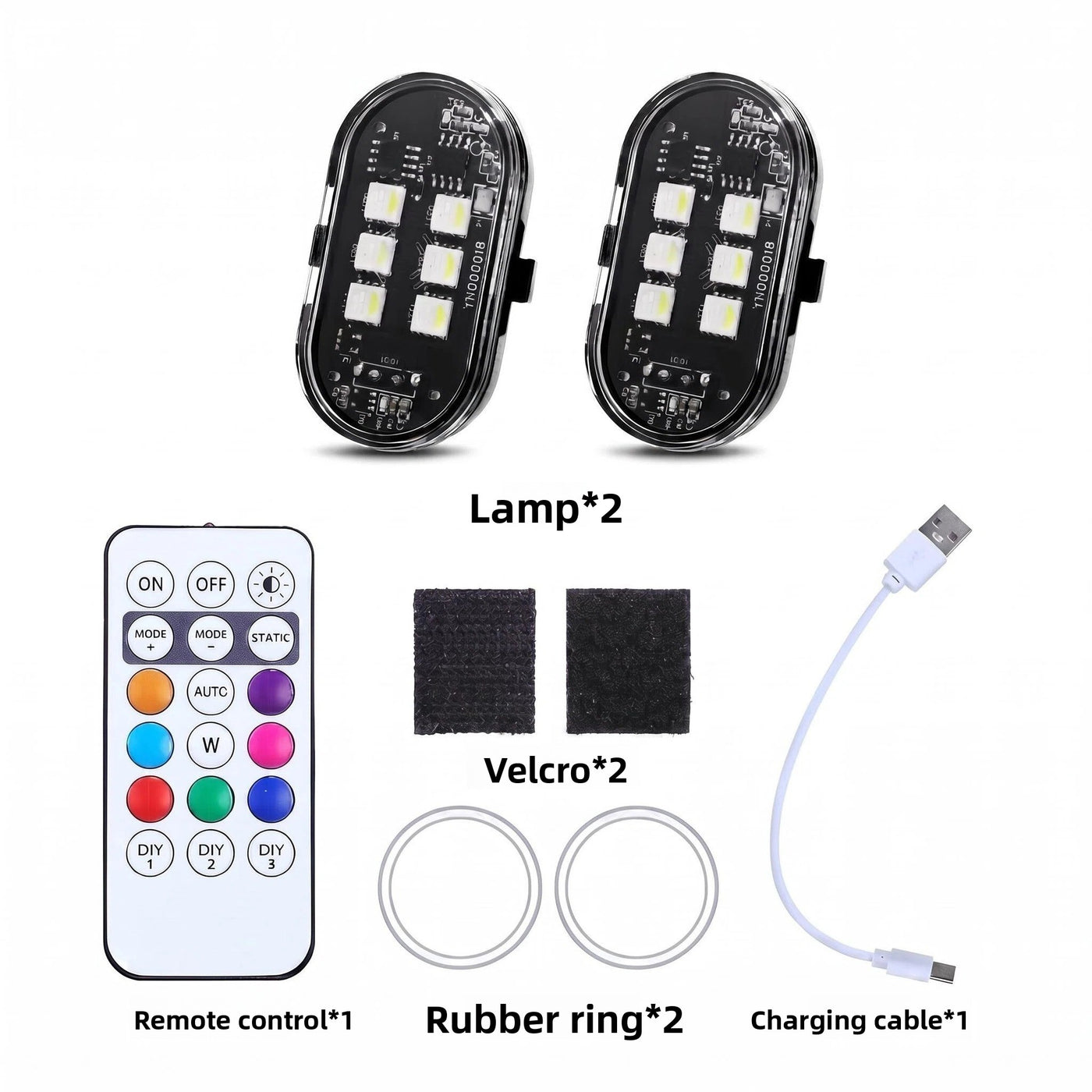 Wireless remote-control airplane lights