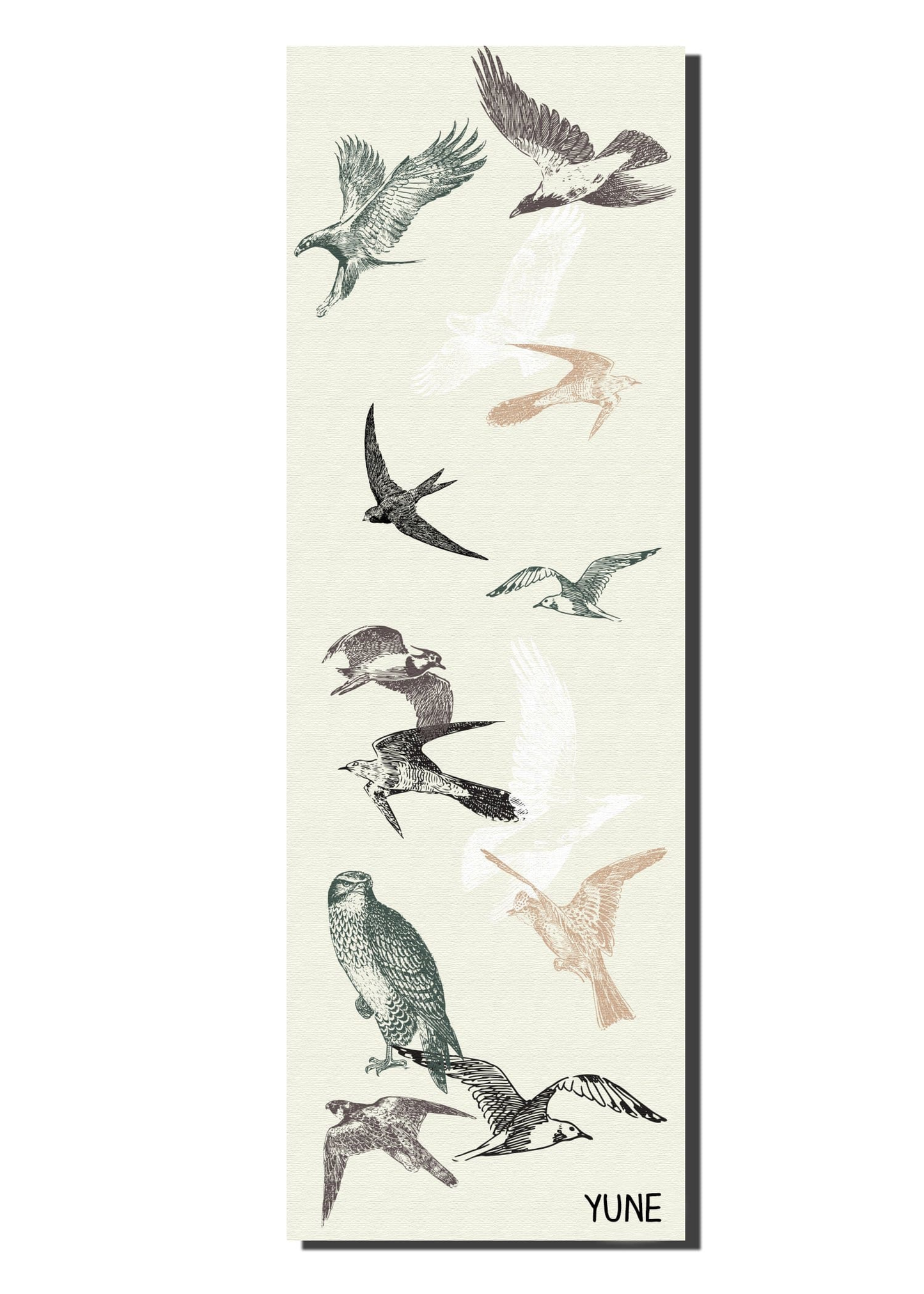 Yune Trekk Travel Yoga Mat - Granite Collection