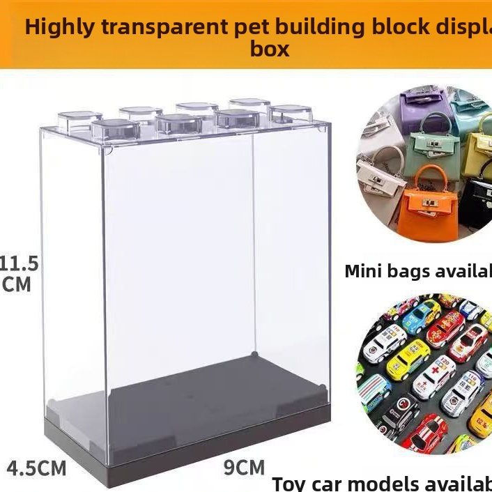 Stackable Acrylic Display Case with Dustproof Cover
