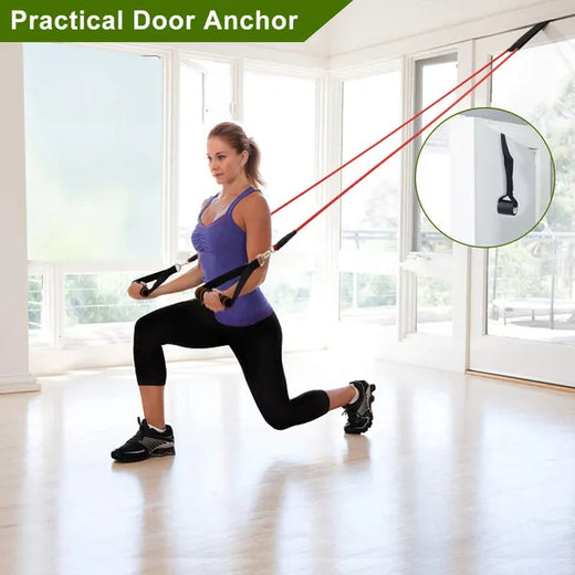 Resistance bands multicolor tubes for adjustable intensity