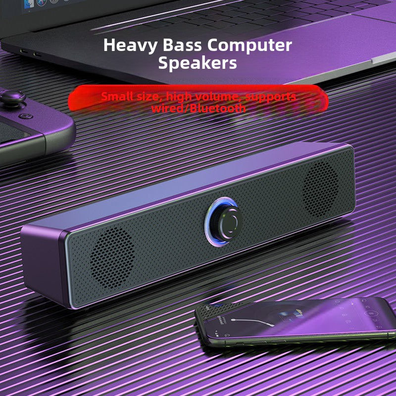 Desktop Bluetooth Speaker with Dual Drivers