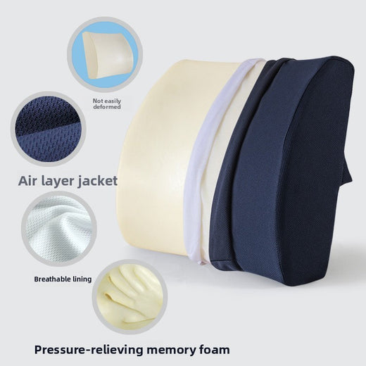 Back support cushion with cotton fabric