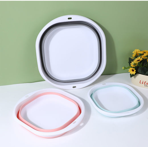 Foldable Portable Plastic Washbasin for Travel Outdoor Baby Bathing product image 4