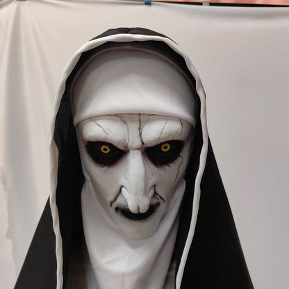 Horror Nun Latex Mask with Glow Effect