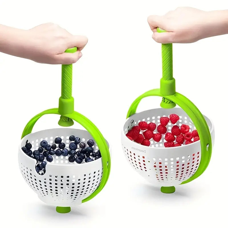 Salad Spinner Set with Vegetable Dryer and Colander - Image 4