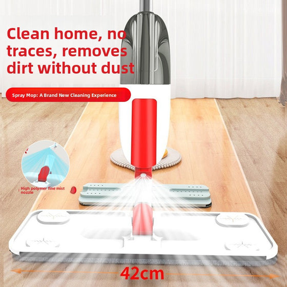 Multi-Functional Water-Spraying Mop in Red and Gray, image 1 of 7