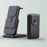 Magnetic 3-in-1 power bank with foldable phone stand