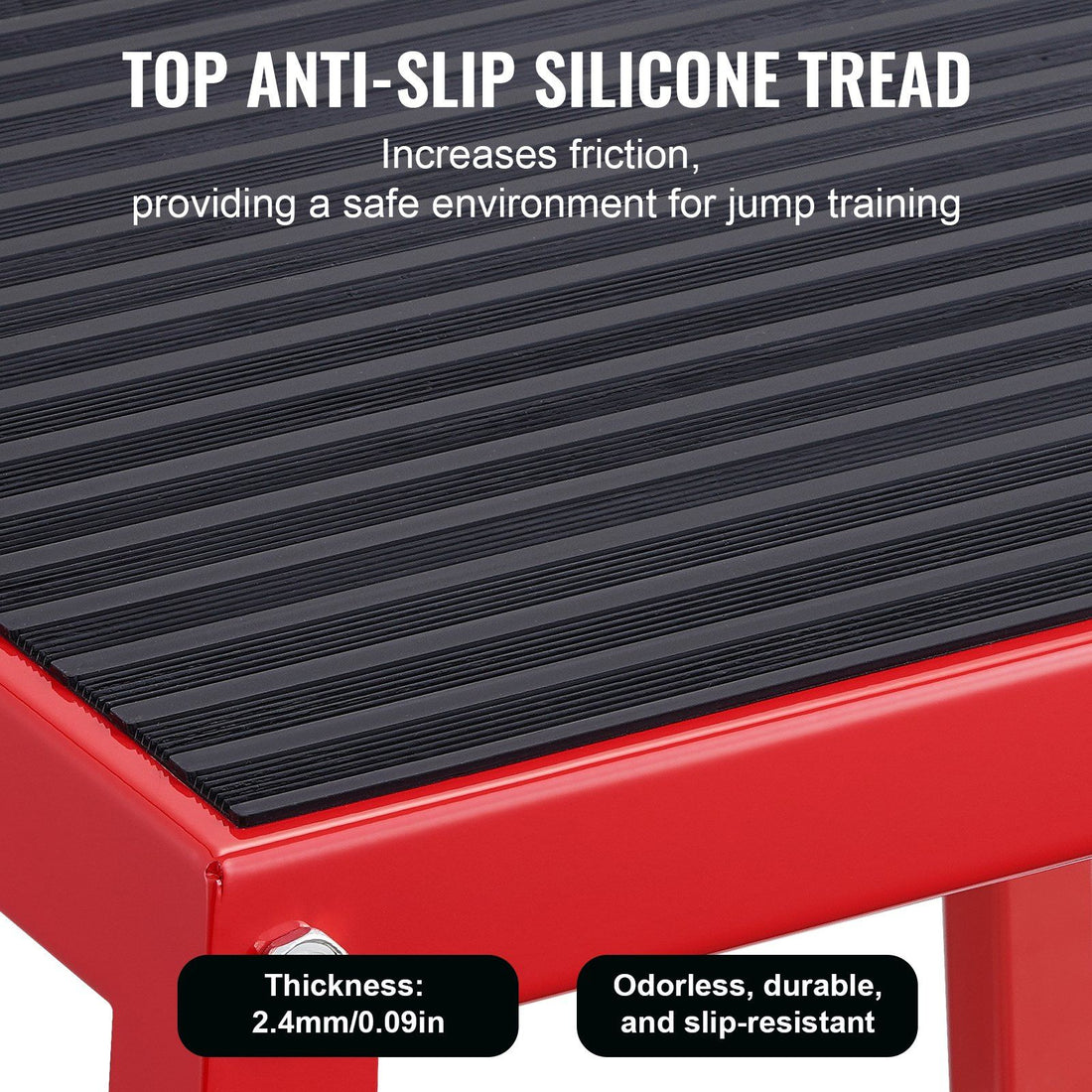 12-inch plyometric jump box close-up detail