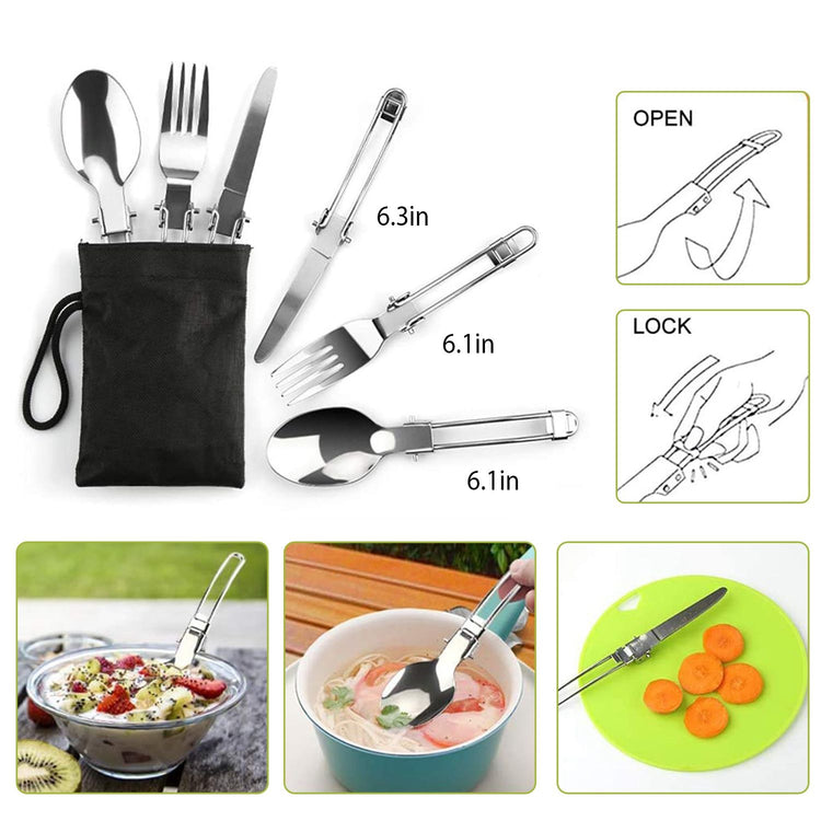 Arbasa 12-Piece Camping Cookware Set packaging view