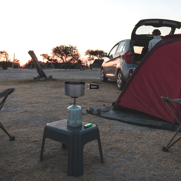 Arbasa 12-Piece Camping Cookware Set size reference view