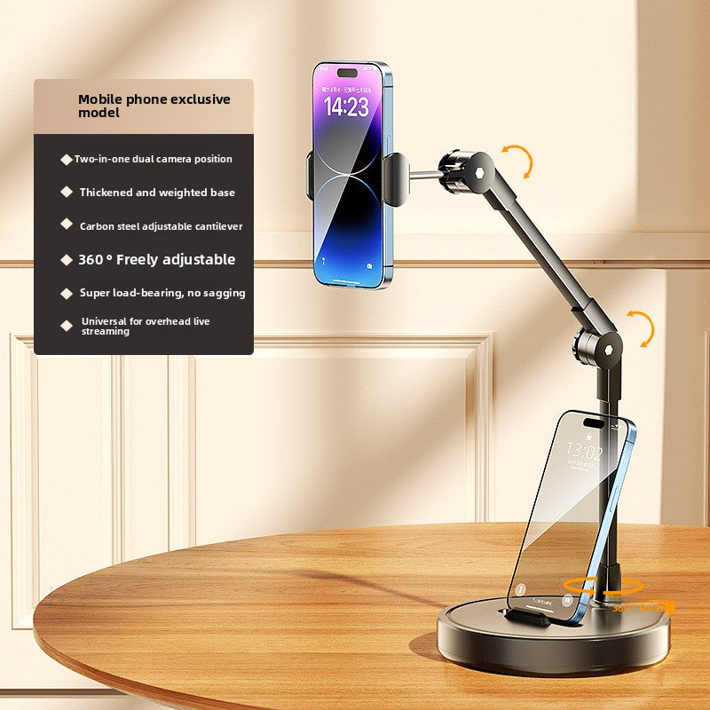 Adjustable Desktop Tablet Phone Stand with Holder for Live Streaming