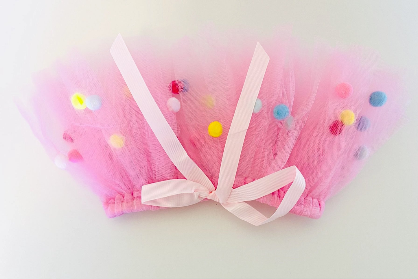 Tutu Joli Pink Pom Pom Dog Tutu Skirt