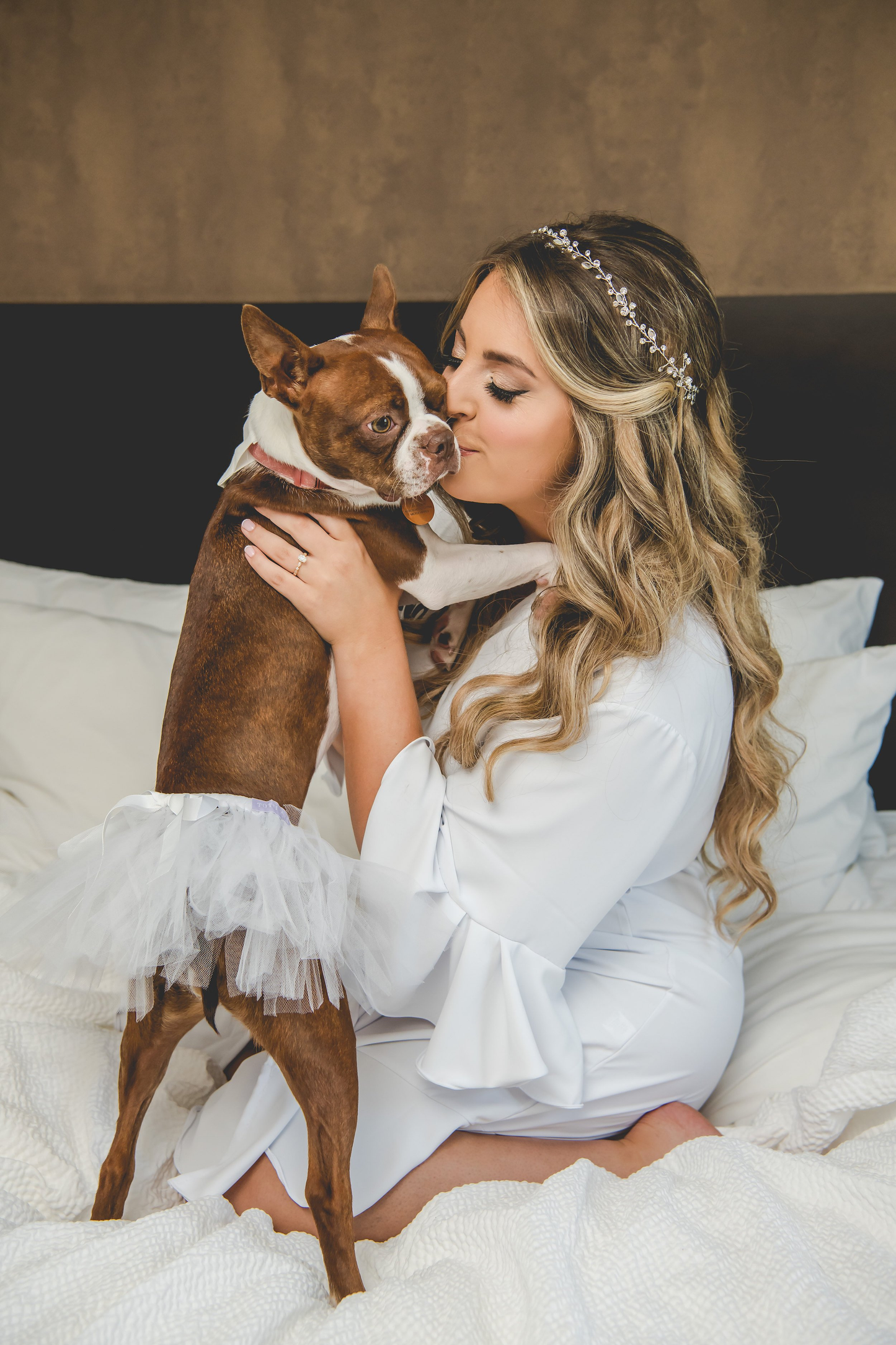 Tutu Joli White Bridal Dog Tutu Skirt
