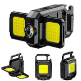 Multifunctional Portable Keychain Light with Type-C Charging