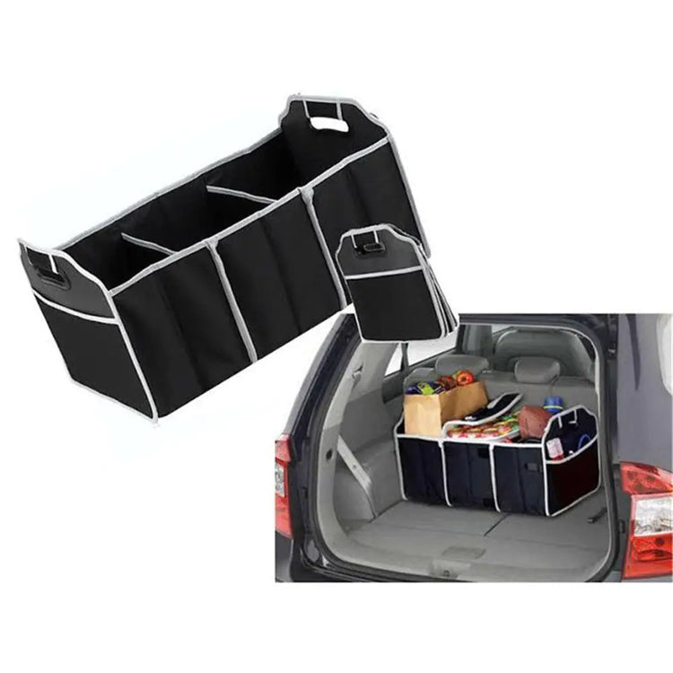 Foldable Car Storage Bin — 18L Non-Woven Organizer & Trash Box - Image 1
