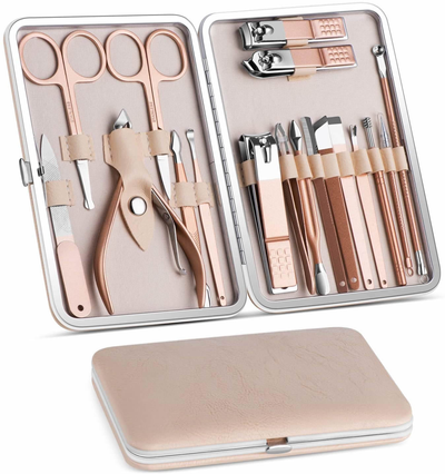 18-in-1 Stainless Steel Manicure & Pedicure Tool Set