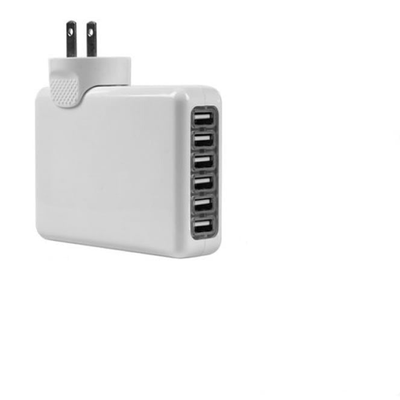6-Port USB Wall Charger - 8A / 20W Fast Charging Station