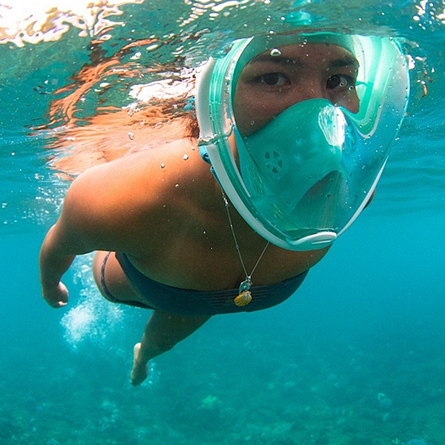 Full Face Snorkel Mask with GoPro-Compatible Mount