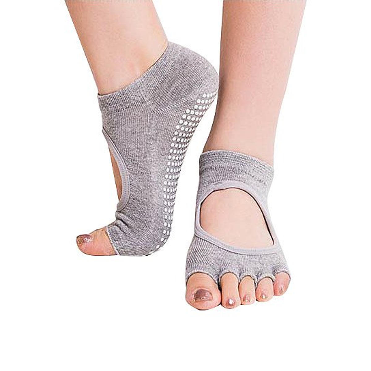 Peep Toe Yoga Socks (3 Pair Pack)