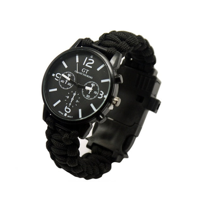 Outdoor Survival Watch Bracelet with LED Light