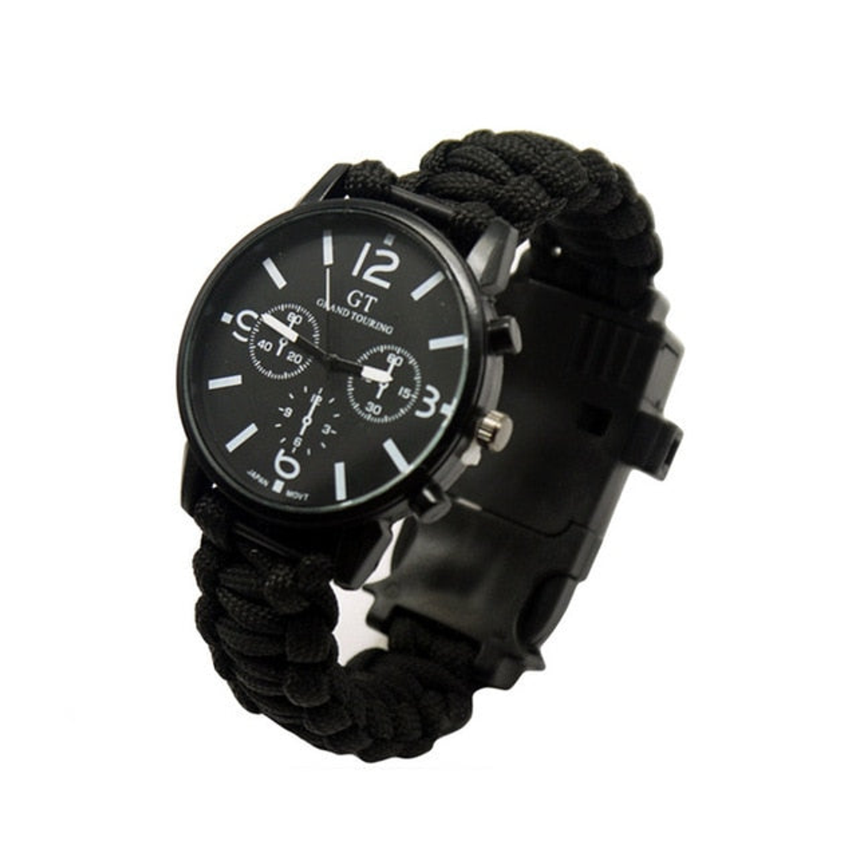 Outdoor Survival Watch Bracelet with LED Light