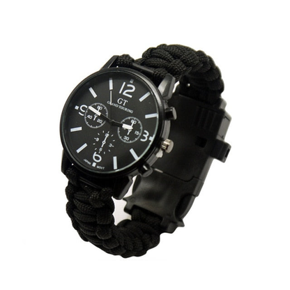 Outdoor Survival Watch Bracelet with LED Light
