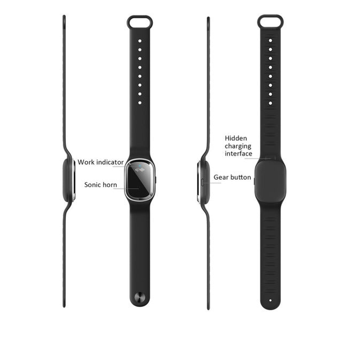 Super Shield Ultrasonic Mosquito Repellent Watch Band