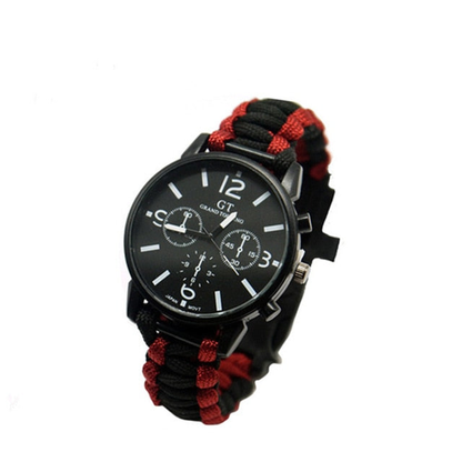 Outdoor Survival Watch Bracelet with LED Light