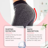 Body cream back label with usage instructions