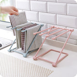 Foldable dishcloth shelf kitchen organizer rack