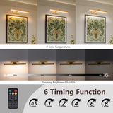 16 Inch Gold LED Bathroom Vanity Light Dimmable