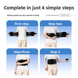 Adjustable Lumbar Support Belt with Pulley System