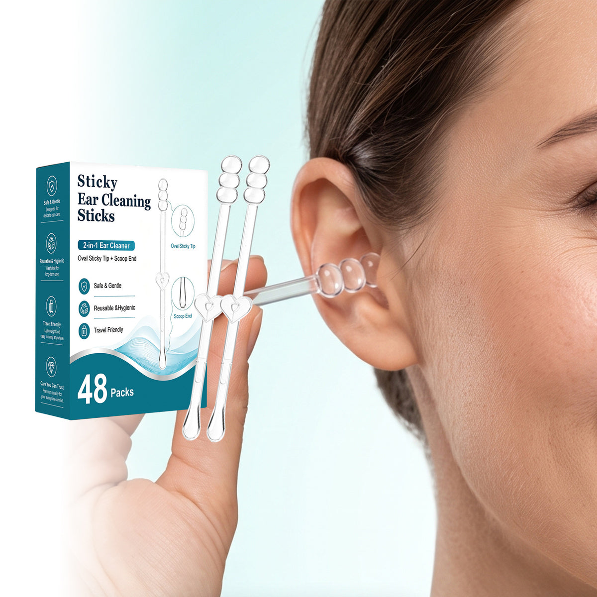 Gentle Adhesive Ear Cleaning Sticks product image 1