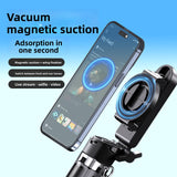 Magnetic selfie stick with stabilizer and extendable tripod