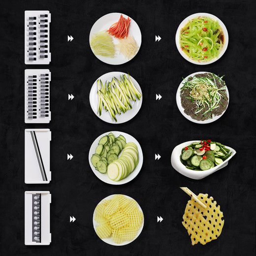 Vegetable slicer grating carrots